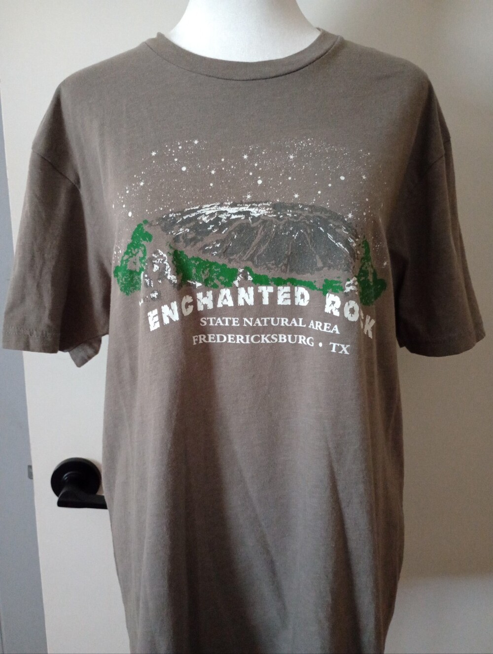 Enchanted Rock- Fredericksburg TX- Graphic Tee- Glow In The Dark- Size Large